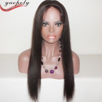 wholesale cheap white women 8a virgin straight human hair full lace wig with baby hair