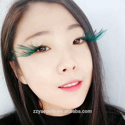 colorful invisible one / two magnets false magnetic eyelashes for halloween costume party