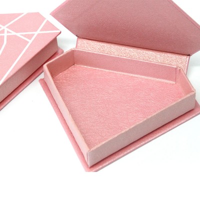 Wholesale mink lash strips custom packaging customization pink diamond eyelash box